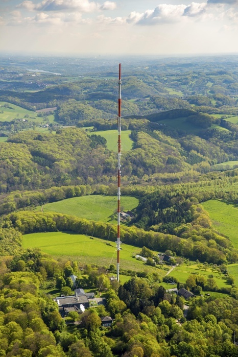 Germany WDR station Langenberg, transmitter mast, Velbert Langenberg, Velbert, Ruhr area, North Rhine Westphalia, Germany, Europe, Photo by Hans Blossey