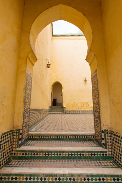 Morocco North Africa, Morocco, Meknes district. Mausoleum of Moulay Ismail Photo by Alfonso Della Corte