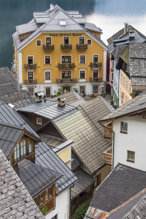 Hallstatt, Austria Roofs and buildings of the austrian village of Hallstatt, Salzkammergut Region, Upper Austria, Austria Photo by Moreno Geremetta