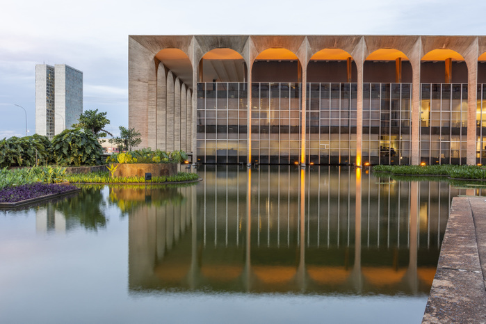 Itamaraty Palace, Brasilia, Brazil Itamaraty Palace international affairs public building in central Brasilia, Brazil, Photo by Vitor Marigo