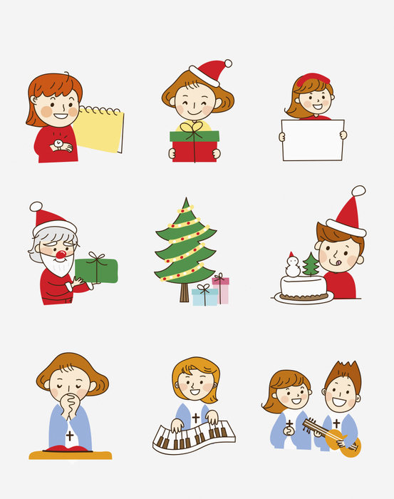 Various emotions related to Christmas