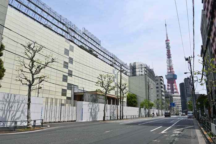 Azabudai Area Redevelopment Project April 22, 2019, Tokyo, Japan   The large scale redevelopment plan in the upscale Toranomon Azabudai district gets underway in the heart of Tokyo on Monday, April 22, 2019. The redevelopment project, which has started in 2018 for the projected 2022 completion, covers the area of about 8.1hectare constructing 7 buildings with a total floor area of about 820,000 square meters including a 300m tall building.   Photo by Natsuki Sakai AFLO  AYF  mis 