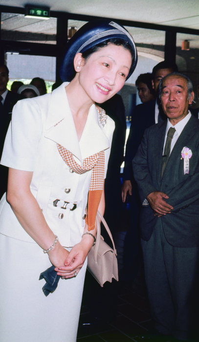 Michiko at the Nika Exhibition in Tokyo. September 1976