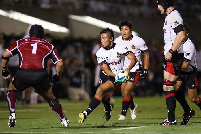 Top League 2010 2011 Opening Round Atsushi Takayasu  SANYO , September 3, 2010   Rugby : Japan Rugby Top League 2010 2011, 1st Sec match between TOSHIBA Brave Lupus 7 12 SANYO Electric Wild Knights at Chichibunomiya Rugby Stadium, Tokyo, Japan.  Photo by AFLO SPORT   1045 .