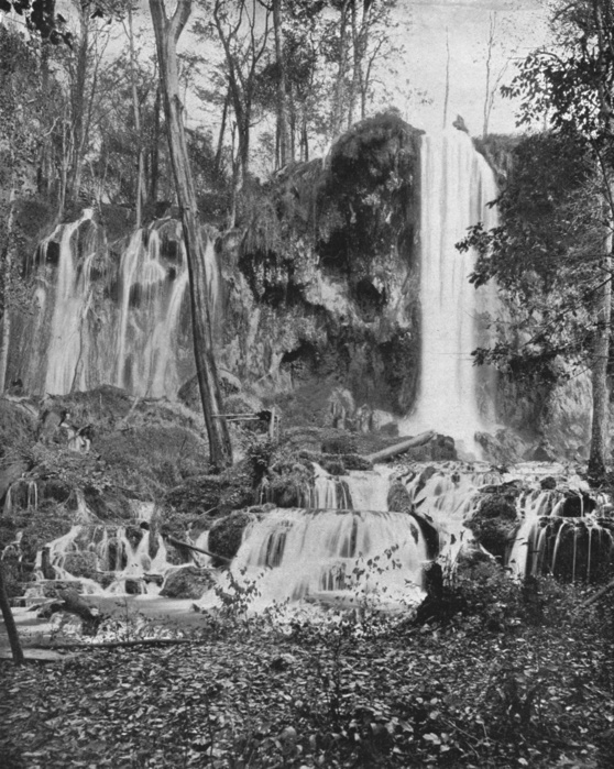 Deer Lick Falls, Mineral Springs, Virginia, USA, c1900. Creator: Unknown. Deer Lick Falls, Mineral Springs, Virginia, USA, c1900. From Scenic Marvels of the New World edited by Prof. Geo.R. Cromwell.  C.N.Greig  amp  Co., c1900 