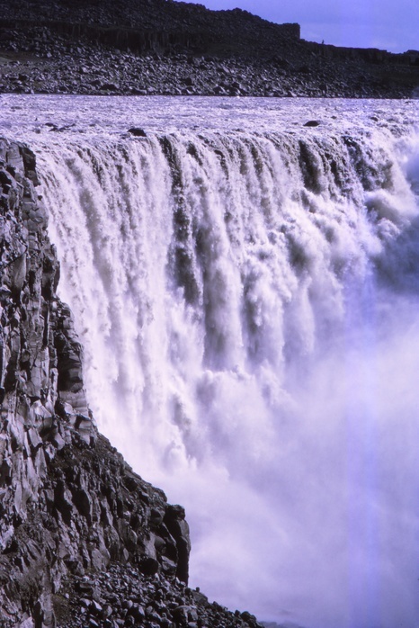 Dettifoss, North Iceland, 20th century.  Dettifoss, North Iceland, 20th century. Dettifoss is a waterfall in Vatnajokull National Park in Northeast Iceland, and is one of the most powerful waterfalls in Europe