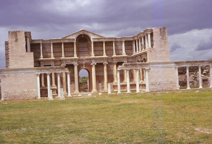 The Roman Gymnasium, Sardis, Early 3rd century, Turkey, 20th century. The Roman Gymnasium, Sardis, Early 3rd century, Turkey, 20th century. Sardis was an ancient city in Turkey s Manisa Province. The gymnasium in Ancient Greece functioned as a training facility for competitors in public games and was also a place for socializing and engaging in intellectual pursuits. The portico reflects Severan dynasty architecture.