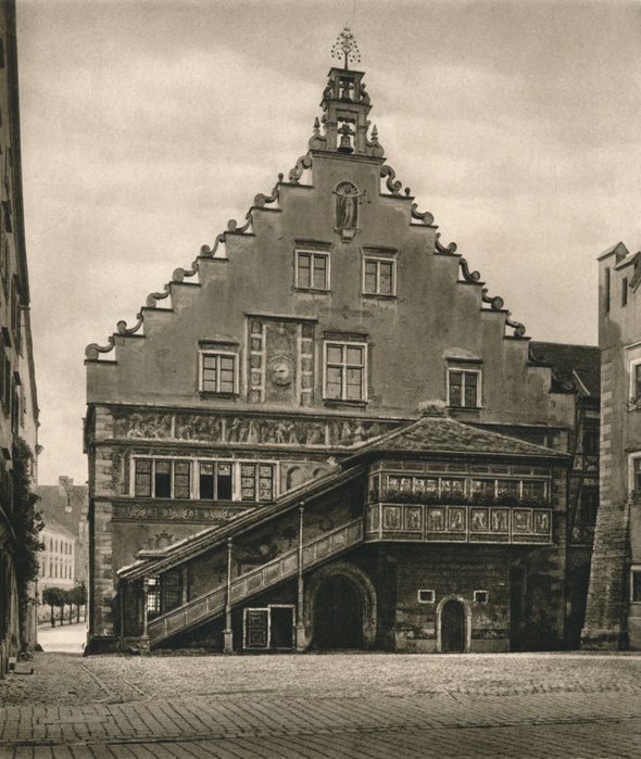 'Lindau im Bodensee. Rathaus', 1931. From Deutschland by Kurt Hielscher. [F. A. Brockhaus, Leipzig, 1931]