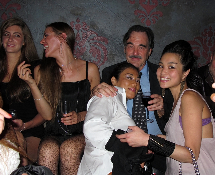 Oliver Stone, Sep 17, 2010 : Director Oliver Stone has lots of female friends around for his 64th Birthday Party at Avenue Nightclub. New York, NY, USA. Friday, September 17, 2010.
