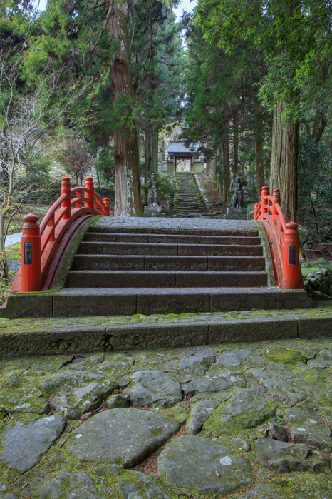 Mumyo Bridge, approach to Ryokoji Temple, Oita Prefecture
