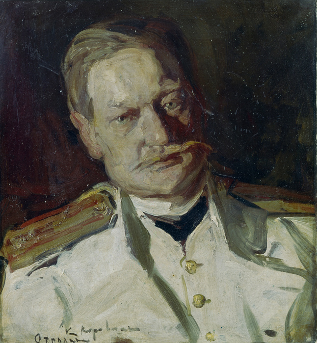 Portrait of Vladimir Arkadievich Telyakovsky (1860-1924), 1901. Found in the collection of State Art Museum of Kazakh Republic, Almaty.