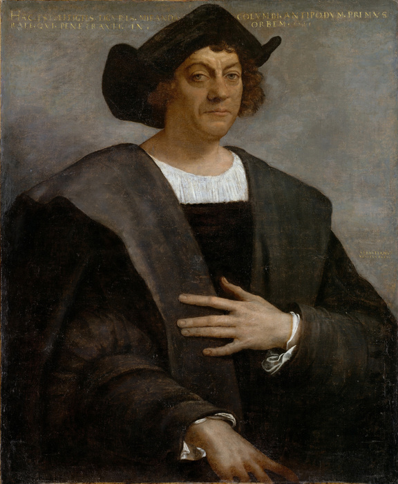 Christopher Columbus  created in 1519  Portrait of Christopher Columbus, 1519. Found in the collection of Metropolitan Museum of Art, New York.