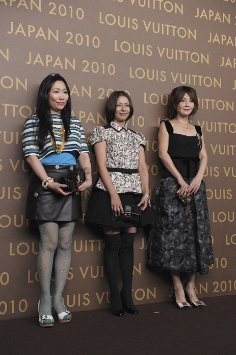 Kyoko Koizumi and YOU, Oct 14, 2010 : TOKYO - OCTOBER 14: Actress Kyoko Koizumi, YOU attends the Louis Vuitton Leather and Craftsmanship event at Tabloid on October 14, 2010 in Tokyo, Japan.