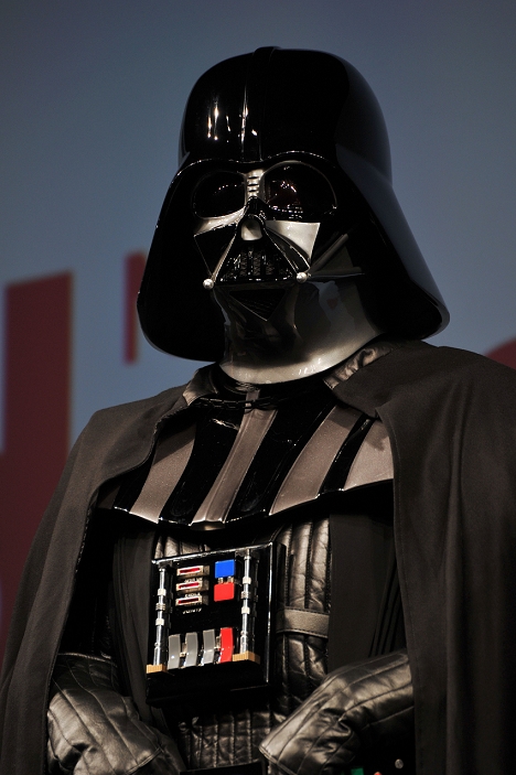 Docomo Announces Winter Models Catching up with Softbank  November 8, 2010, Tokyo, Japan    Darth Vader from the movie  Star Wars , attends NTT Docomo s new mobile phone presentation in Tokyo on Tuesday, November 8, 2010. NTT DoCoMo introduces new their new mobile phone series and launches new high speed wireless service  Xi .  Photo by Koichi Mitsui AFLO 