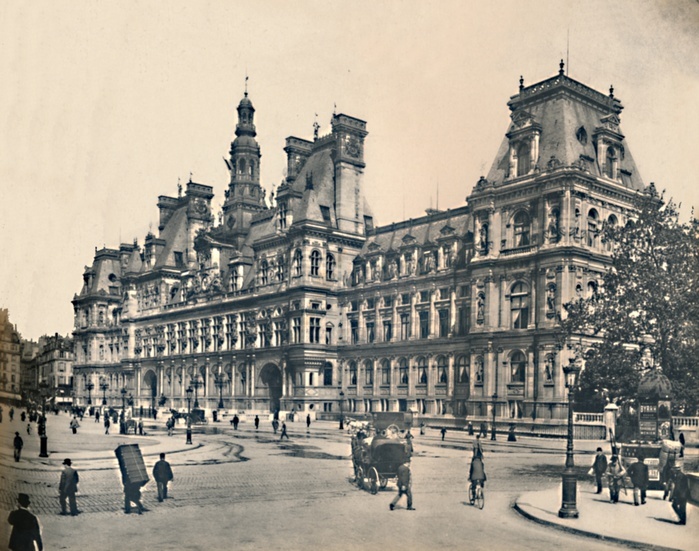  Paris.   L Hotel De Ville.   LL, c1910. Creator: Unknown.  Paris.   L Hotel De Ville.    LL, c1910. North wing  by Henry IV and Louis XIII between 1605 and 1628. It was burned by the Paris Commune, along with all the city archives that it contained, during the Commune s final days in May 1871 From  quot Paris   Album Artistique quot , by .  Imp. Levy Fils  amp  Cie  LL , Paris, c1910 