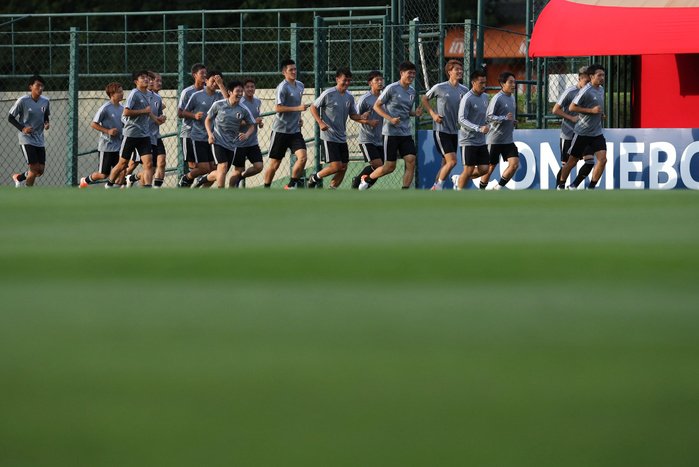 2019 Copa America Japan National Team Practice Japan national team Japan team group  JPN , June 13, 2019   Football   Soccer : Japan National Team Training Session ahead of the Copa America group stage match against Chile in Sao Paulo, Brazil, Japan,  Photo by AFLO 