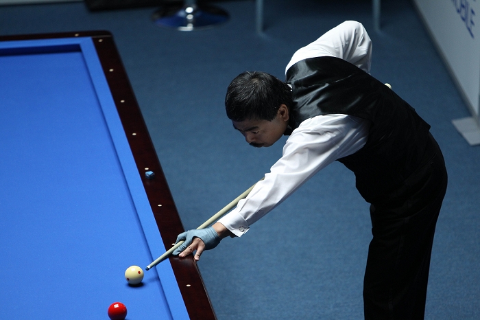 2010 Guangzhou Asian Games Billiards 3 Columns Final  Joji Kai  JPN , NOVEMBER 17, 2010   Billiard : 2010 Guangzhou Asian Games, Men s Carom 3 Cushion Singles Final at Asian Games Town Gymnasium, China.  Photo by AFLO SPORT   1080 .