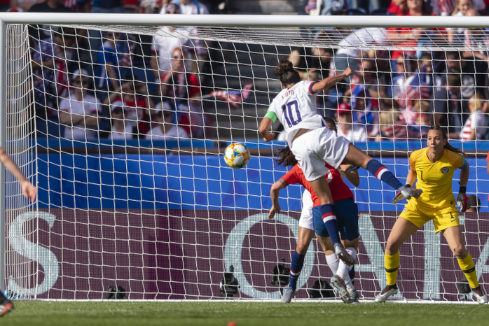 Soccer : Fifa Women s World Cup France 2019 : Usa 3 0 Chile Carli Lloyd  Usa  he scored the third goal for his team   during the FIFA Women s World Cup France 2019 Group F match between United States 3 0 Chile at Parc des Princes Stadium in Paris, France, June 16, 2019.  Photo by Maurizio Borsari AFLO 