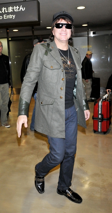 Richie Sambora, November 29, 2010 : Guitarist Richie Sambora of Bon Jovi arrives at Narita International Airport in Chiba prefecture, Japan, on November 29, 2010.