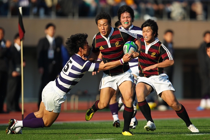 Rugby Kanto Intercollegiate Tournament Waseda University beat Meiji University and won the championship for the second consecutive year. Kanzo Nakahama  Waseda , DECEMBER 5, 2010   Rugby : Kanto Intercollegiate Rugby Games match between Waseda University 31 15 Meiji University at  Photo by AFLO SPORT   1045 .