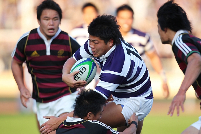 Rugby Kanto Intercollegiate Tournament Waseda University beat Meiji University and won the championship for the second consecutive year. Ryosuke Chifu  Meiji , DECEMBER 5, 2010   Rugby : Kanto Intercollegiate Rugby Games match between Waseda University 31 15 Meiji University at  Photo by AFLO SPORT   1045 .