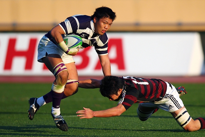 Rugby Kanto Intercollegiate Tournament Waseda University beat Meiji University and won the championship for the second consecutive year. Hiroaki Sugimoto  Meiji , DECEMBER 5, 2010   Rugby : Kanto Intercollegiate Rugby Games match between Waseda University 31 15 Meiji University at  Photo by AFLO SPORT   1045 .