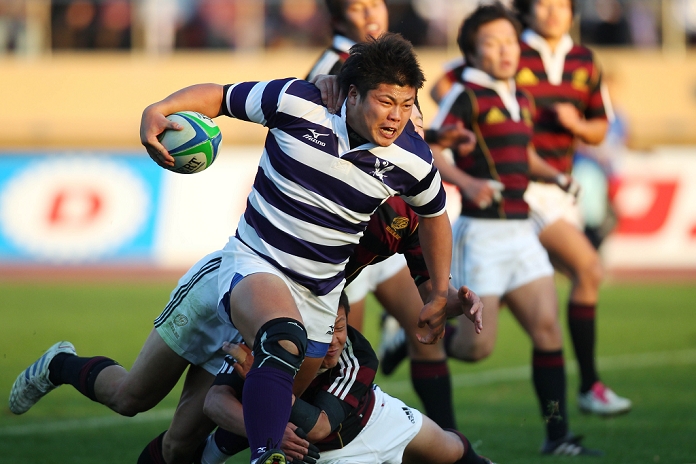 Kanto Intercollegiate Rugby Tournament Waseda University beat Meiji University and won the championship for the second consecutive year. Ryosuke Chifu  Meiji , DECEMBER 5, 2010   Rugby : Kanto Intercollegiate Rugby Games match between Waseda University 31 15 Meiji University at  Photo by AFLO SPORT   1045 .