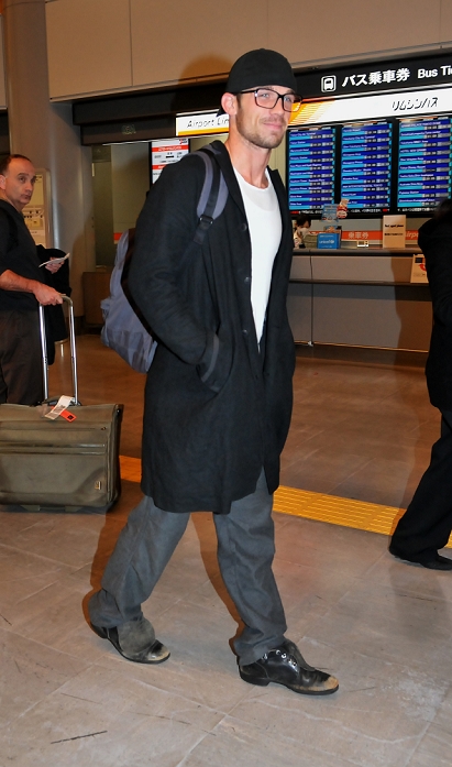 Actor Cam Gigandet, December 4, 2010 : Actor Cam Gigandet arrives at Narita International Airport in Chiba prefecture, Japan, on December 4, 2010.