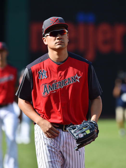 2019 Major League Baseball All Star Game American League All Star Masahiro Tanaka of the New York before the 2019 Major League Baseball All Star Game at Progressive Field in Cleveland, Ohio, United States on July 9, 2019.  Photo by AFLO 