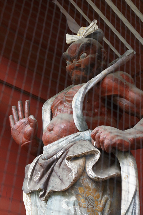 Wooden statue of Nio, Aun-gata, from the mausoleum of the former Daitokuin Temple