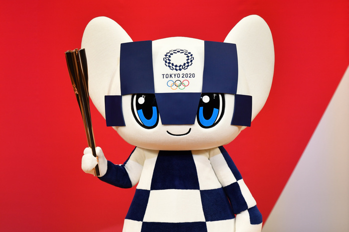 Tokyo 2020 Olympics 1 year before the ceremony Miraitowa,JULY 24, 2019 : Tokyo 2020 Olympic Games Organizing Committee holds  One Year to Go  ceremony at Tokyo International Forum in Tokyo, Japan.  Photo by MATSUO.K AFLO SPORT 