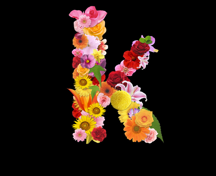 Flower letter k