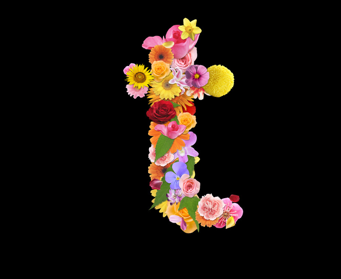 Flower letter t