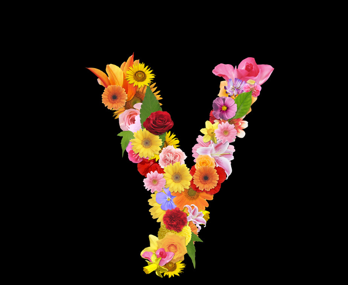 Flower letter y
