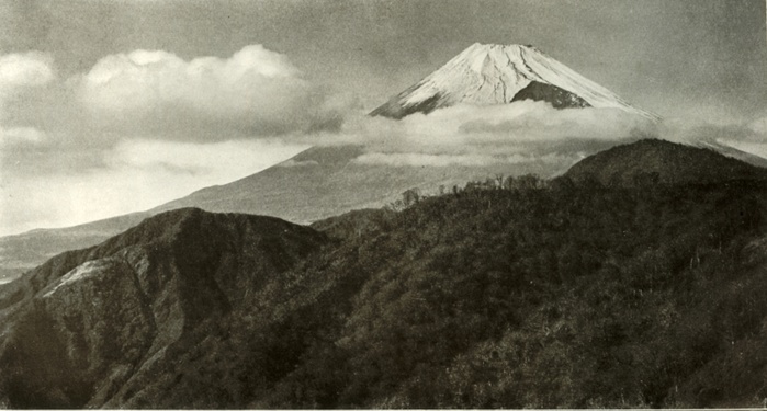  Fuji san , 1910. Creator: Herbert Ponting.  Fuji san , 1910. From In Lotus Land Japan, by Herbert G. Ponting, F.R.G.S.  Macmillan and Co., Limited, London, 1910 