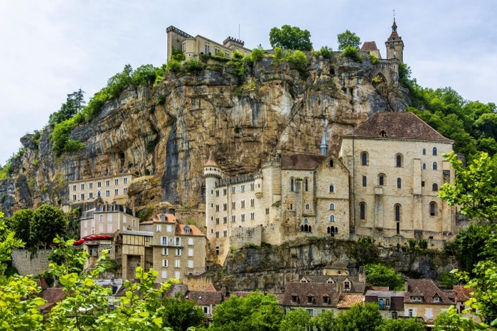 France Palace of the Bishops of Tulle, Pilgrimage site of Rocamadour, Lot department, Occitanie, France, Europe, Photo by Bernard Jaubert