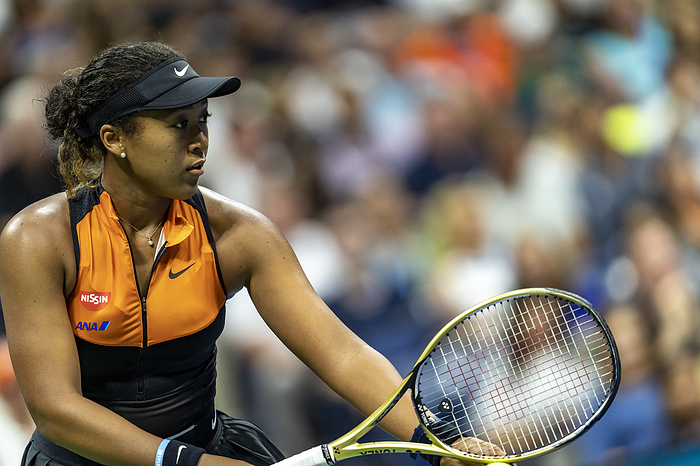 2019 US Open Tennis Japan s Naomi Osaka during the women s singles third round match of the US Open Tennis Championships at the USTA Billie Jean King National Tennis Center, Flushing Meadows in New York, United States, on August 31, 2019.  Photo by AFLO 