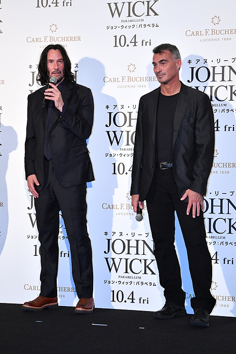 Japan Premiere of  John Wick: Parabellum  L R  Keanu Reeves and Chad Stahelski attend the Japan premiere of  John Wick: Chapter 3   Parabellum  on September 10 in Tokyo , Japan.