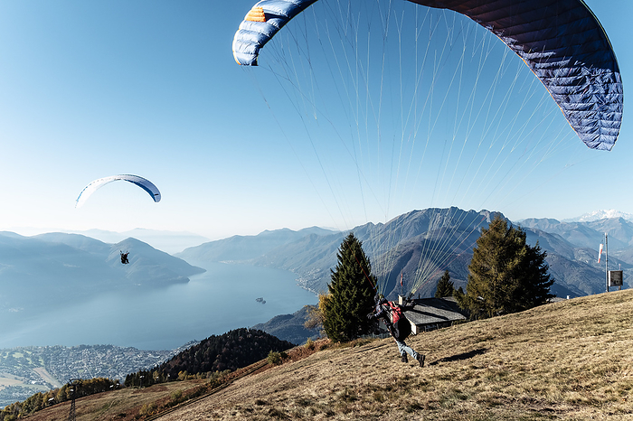 Switzerland Paragliding Switzerland, Ticino, Locarno, Ascona, Lake Maggiore, Paragliders