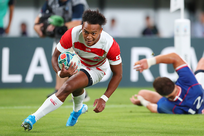 2019 Rugby World Cup Opening Match Matsushima s 1st Try Kotaro Matsushima  JPN  SEPTEMBER 20, 2019   Rugby : 2019 Rugby World Cup Pool A match between Japan 30 10 Russia at Tokyo Stadium in Tokyo, Japan. Photo by Yohei Osada AFLO SPORT 