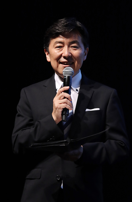 The line up movies are announced for the 32nd Tokyo International Film Festival September 26, 2019, Tokyo, Japan   Japan s Fuji Television Network announcer Shinsuke Kasai speaks as he attends the line up announcement of the 32nd Tokyo International Film Festival in Tokyo on Thursday, September 26, 2019. The annual movie festival will be held from October 28 through November 5 and the opening movie will be  Tora san, Wish You Where Here  directed by Yoji Yamada.     Photo by Yoshio Tsunoda AFLO 
