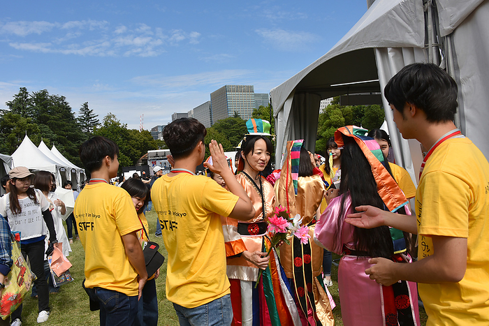 The 11th Japan Korea Exchange Festival 2019 in Tokyo September 28, 2019, Tokyo, Japan   An event to introduce South Korean culture to Japan and encourage cultural exchanges between the two countries is being held at a park in the heart of Tokyo on Saturday, September 28, 2019, amid tense relations between the two neighboring countries.  Photo by Natsuki Sakai AFLO  AYF  mis 