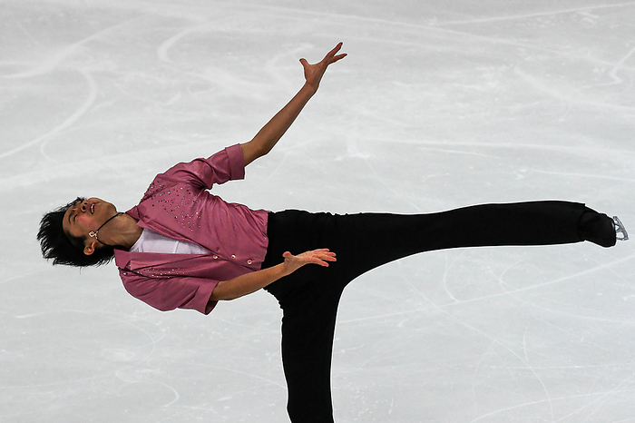 GER, 51. Nebelhorn Trophy 2019   27.09.2019, Eissportzentrum, Oberstdorf, GER, 51. Nebelhorn Trophy 2019, Men Free Skat Japan s Koshiro Shimada performs during the men s free skating of the 51th Nebelhorn trophy figure skating competition at Eissportzentrum Oberstdorf in Oberstdorf, Germany, on September 27, 2019.  Photo by AFLO 