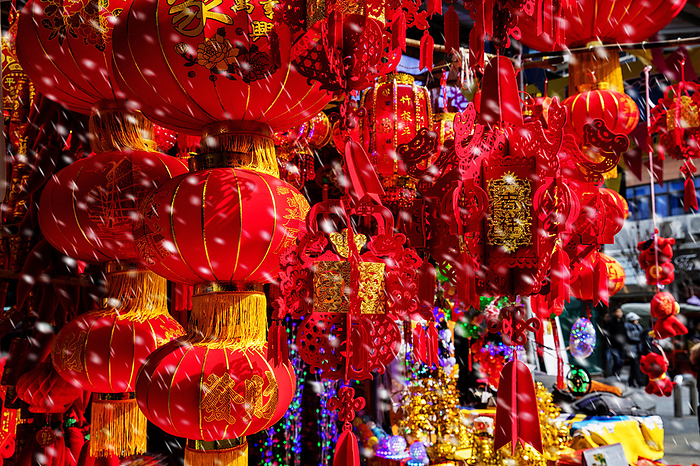 Chongqing red Lantern Festival in winter