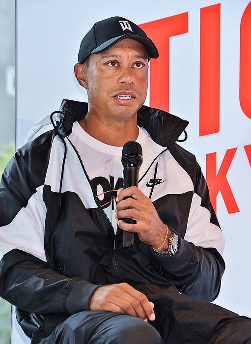 Tiger Is Back Tiger Woods attends the event  Tiger Is Back  at Nike Harajuku store in Tokyo, Japan on Sunday, October 20, 2019.  Photo by AFLO 