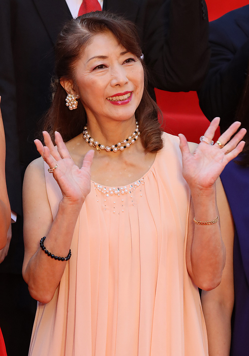 The opening ceremony of the 32nd Tokyo International Film Festival is held with movie stars. October 28, 2019, Tokyo, Japan   Japanese actress Yuki Kazamatsuri smiles upon her arrival at the opening ceremony for the 32nd Tokyo International Film Festival for her movie  Mrs. Noisy   in Tokyo on Monday, October 28, 2019. 180 latest movies will be screening at a week long festival.   Photo by Yoshio Tsunoda AFLO 