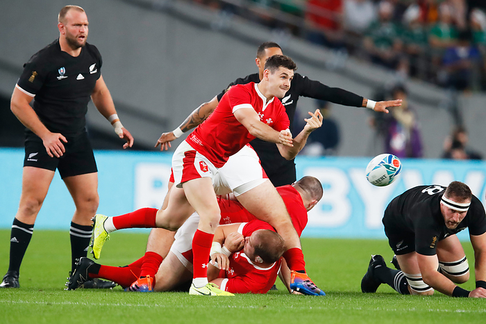 2019 Rugby World Cup 3rd Place Match Tomos Williams  WAL ,  NOVEMBER 1, 2019   Rugby :  2019 Rugby World Cup  3rd place match  between New Zealand 40 17 Wales  at Tokyo Stadium in Tokyo, Japan.   Photo by Naoki Morita AFLO SPORT 