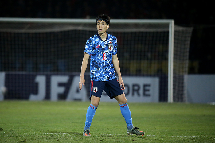2022 FIFA World Cup Asia 2nd Preliminary Round Japan s Genki Haraguchi during the FIFA World Cup Qatar 2022 Asian Qualifier Second Round Group F match between Kyrgyzstan 0 2 Japan at Dolen Omurzakov Stadium in Bishkek, Kyrgyzstan, November 14, 2019.  Photo by JFA AFLO 