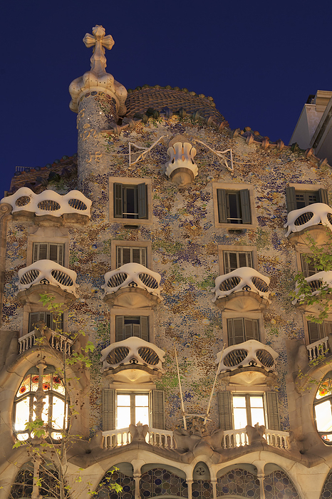 Barcelona, Spain Casa Batll  Casa Batllo, UNESCO world cultural heritage, modernism, architect Antoni Gaudi, Eixample, Barcelona, Catalonia, Spain, Photo by Markus Lange