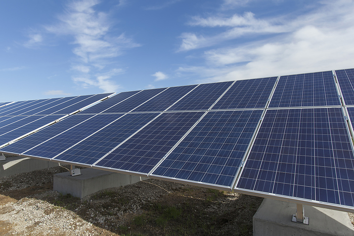 Solar photovoltaic array, Photo by Mark Hunt / Design Pics